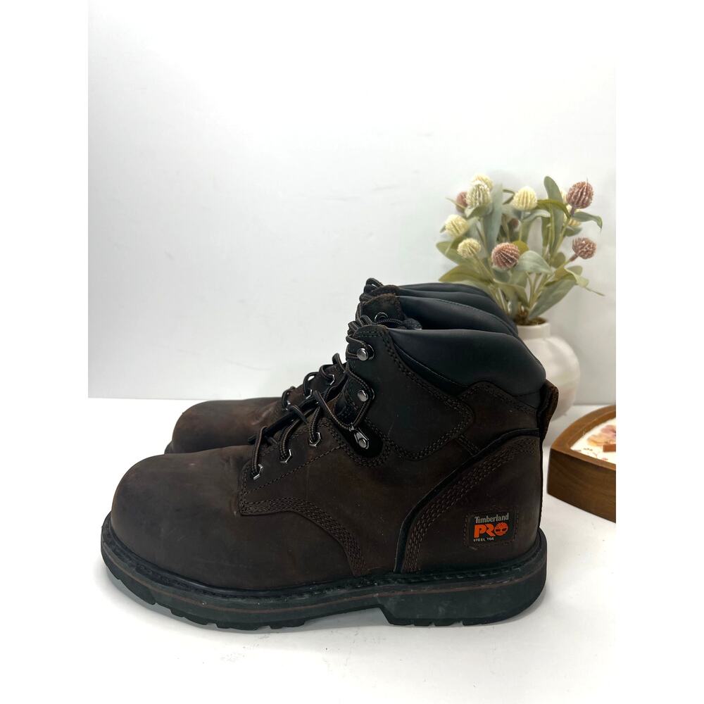 Timberland Pro Pit Boss 6" Steel Toe Work Boot Brown Men 11.5 Medium